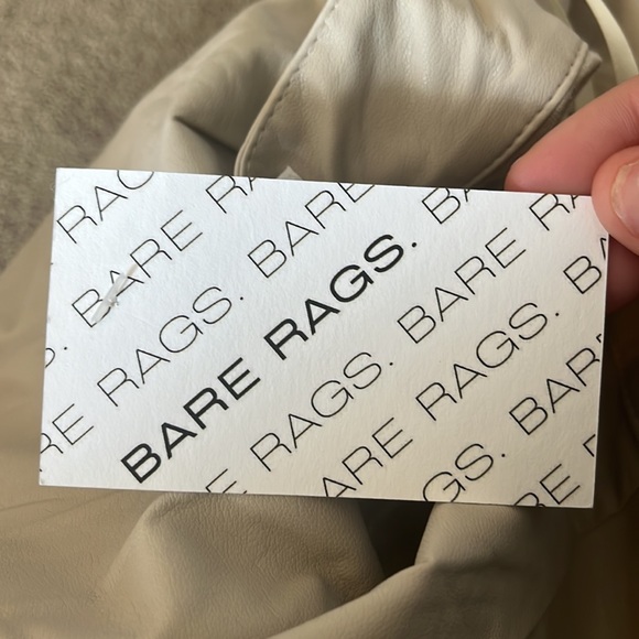 Bare Rags Tan Colored Faux Leather High Waisted Skirt (Small Slit in the front) - Picture 4 of 4